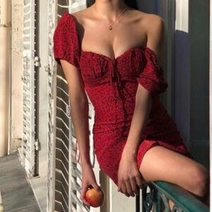 Realisation Par the Venus Dress in red squiggle